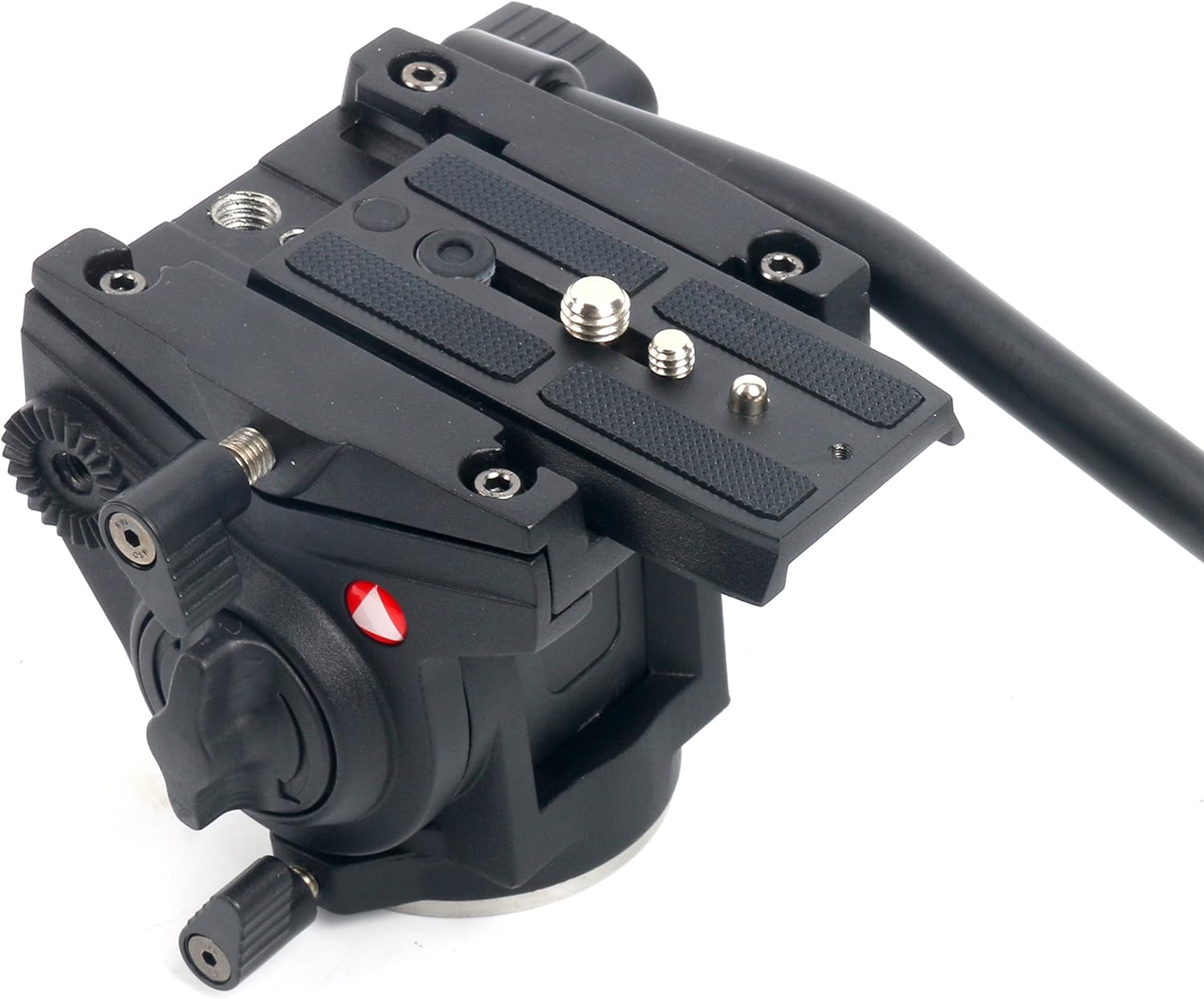 YaeCCC KINGJOY VT-3510 Heavy Duty Video Camera Tripod Fluid Drag Pan Head Sliding Plate 1/4" 3/8" Screws Compatible with Canon Nikon Sony DSLR Camera Camcorder Shooting Filming : Camera & Photo