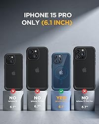 Miracase Magnetic for iPhone 15 Pro Case