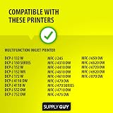 Supply Guy 5 Ink Cartridges for Brother LC-123 with Chip DCP-J132w J152w J4110dw view 2