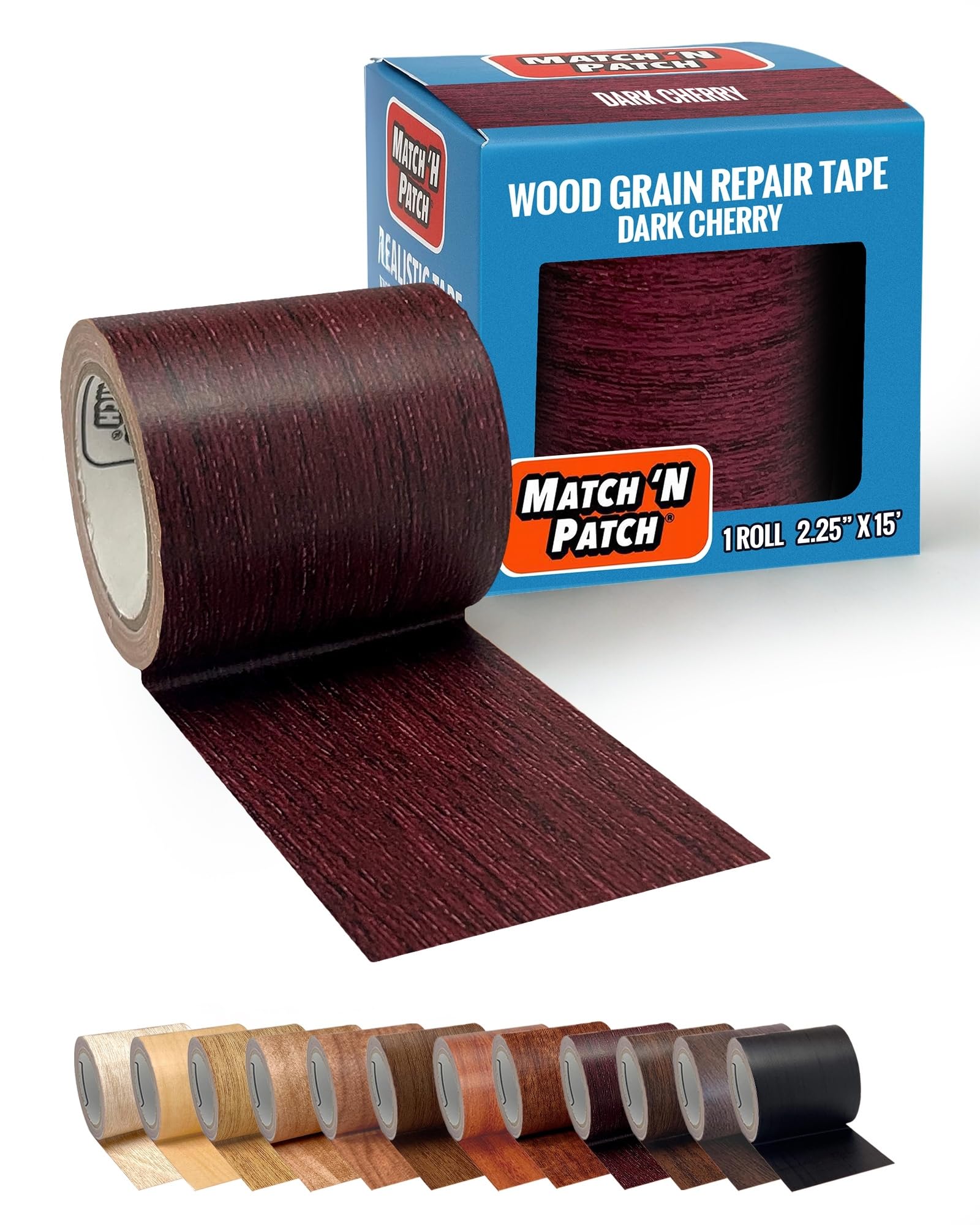 Fortis Design, Inc. Match 'N Patch Realistic Repair Tape, Dark Cherry