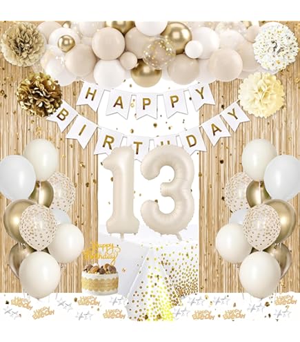 Football Décoration Anniversaire 13 Ans Garcon Ballons, Ballon De Football 13 Ans Joyeux