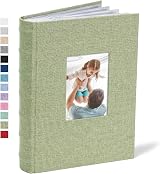 Vienrose Photo Album 300 Pockets Linen Cover 6x4 Window Memo Spaces