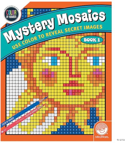 Buy MindWare Color By Number Mystery Mosaics: (Book 2), Multi Color