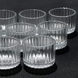 Vohocandle Clear Tealight Holder Set of 12 3.5x5 cm Glass Tealight Holders view 7