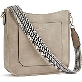 BOSTANTEN Crossbody Bags for Women Trendy Vegan Leather Guitar Strap Purse for Spring Travel