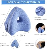 BEAUTRIP Leg Pillow Ergonomic Knee Pillow with Strap Memory Foam view 2