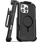 Encased Protective Belt Case for iPhone 16 Pro Max with Built-in Screen Protector and Phone Holster Clip (Compatible with MagSafe) Heavy-Duty Hybrid Rugged Cover