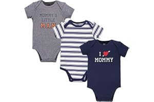 Hudson Baby Baby Boys Cotton Bodysuits 3-pack