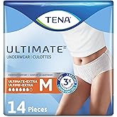 Tena Incontinence Unisex Underwear, Ultimate, Medium, 14 Count