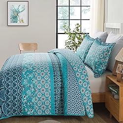 Travan Boho Stripe Quilt Sets Floral Printed