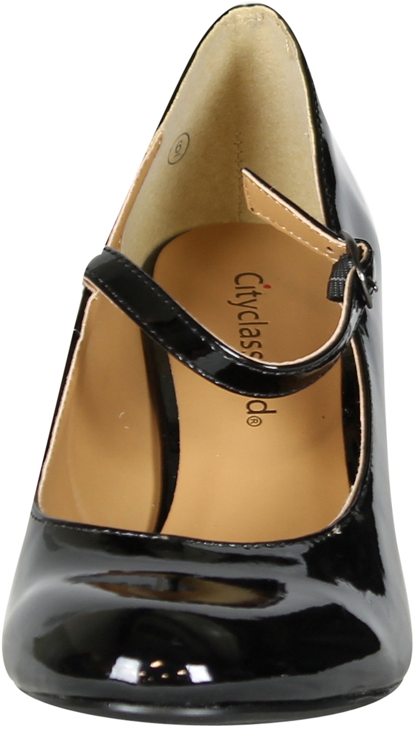 City Classified Womens Kaylee-H Mary Jane Pumps Shoes, Black Nu - Image 4