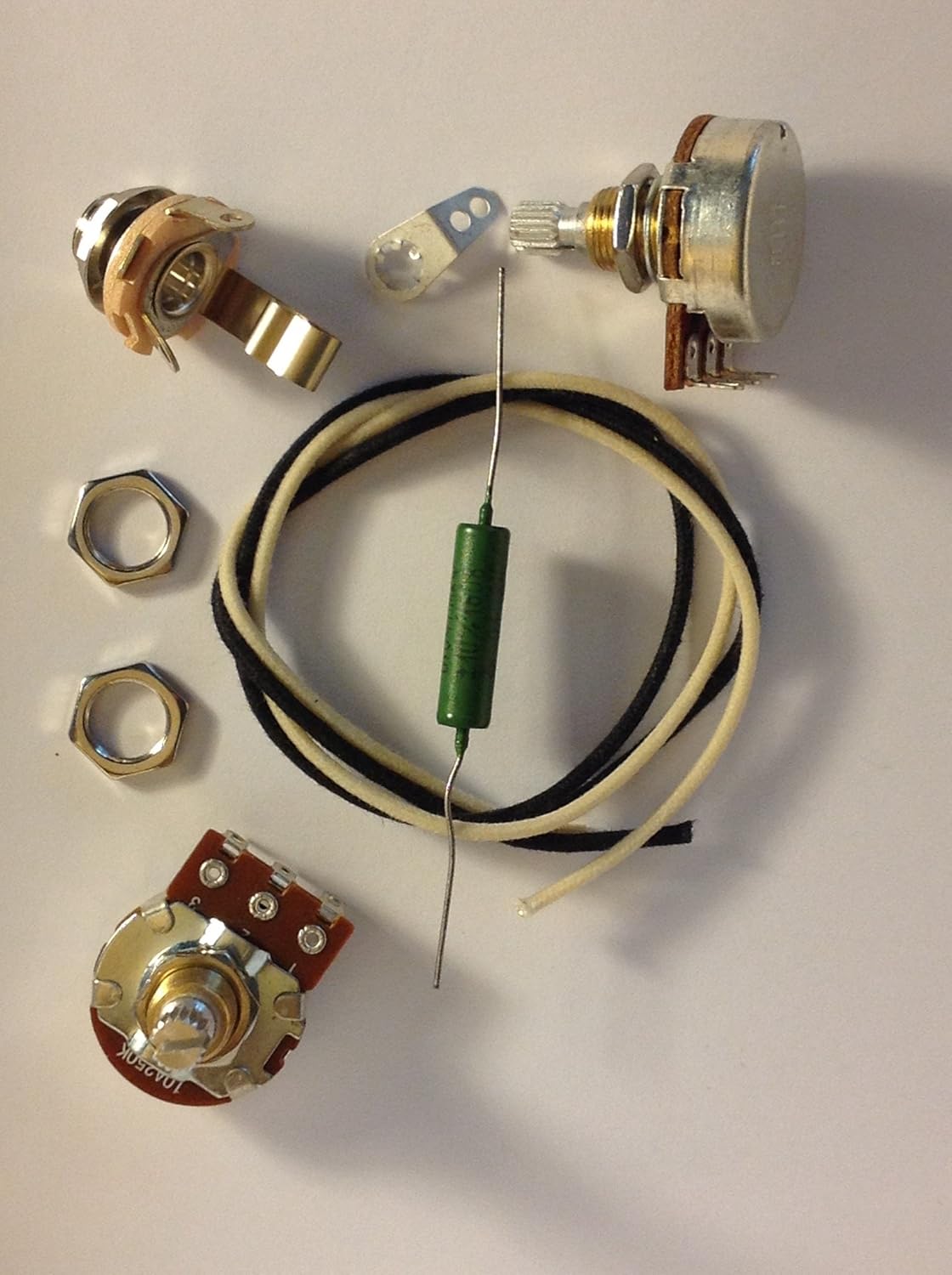 Wiring Harness Kit For P Bass Bourns Knurled Pots 047uf Soviet Pio Capacitor