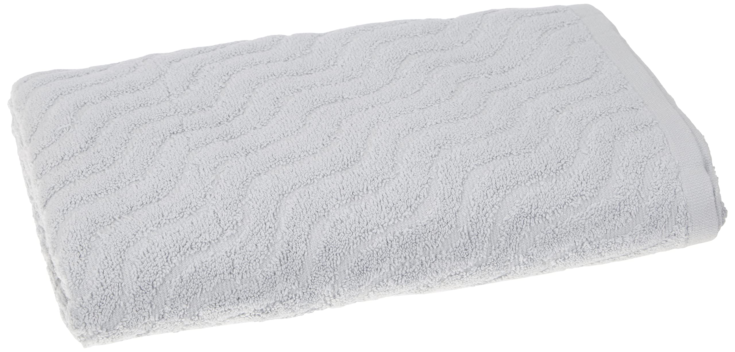 Sally Jacquard “ Sally” Terry-Cloth Towel, Pearl, 90x140