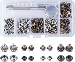 Juego de 120 broches de presión con 3 piezas de herramientas de