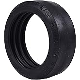 Oatey 42158 Rubber Caulking Gasket Fits 2 in. Copper DWV Drain Pipe for No-Calk Shower Drain, Brass