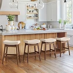 Cozyman Bar Stools Set of 4, Barstools with Sturdy