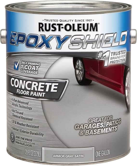 1 Gal Armor Grey Epoxy Shield Concrete Floor Paint 2 Count 1 Gal Armor Grey Epoxy Shield Concrete Floor Paint 2 Count