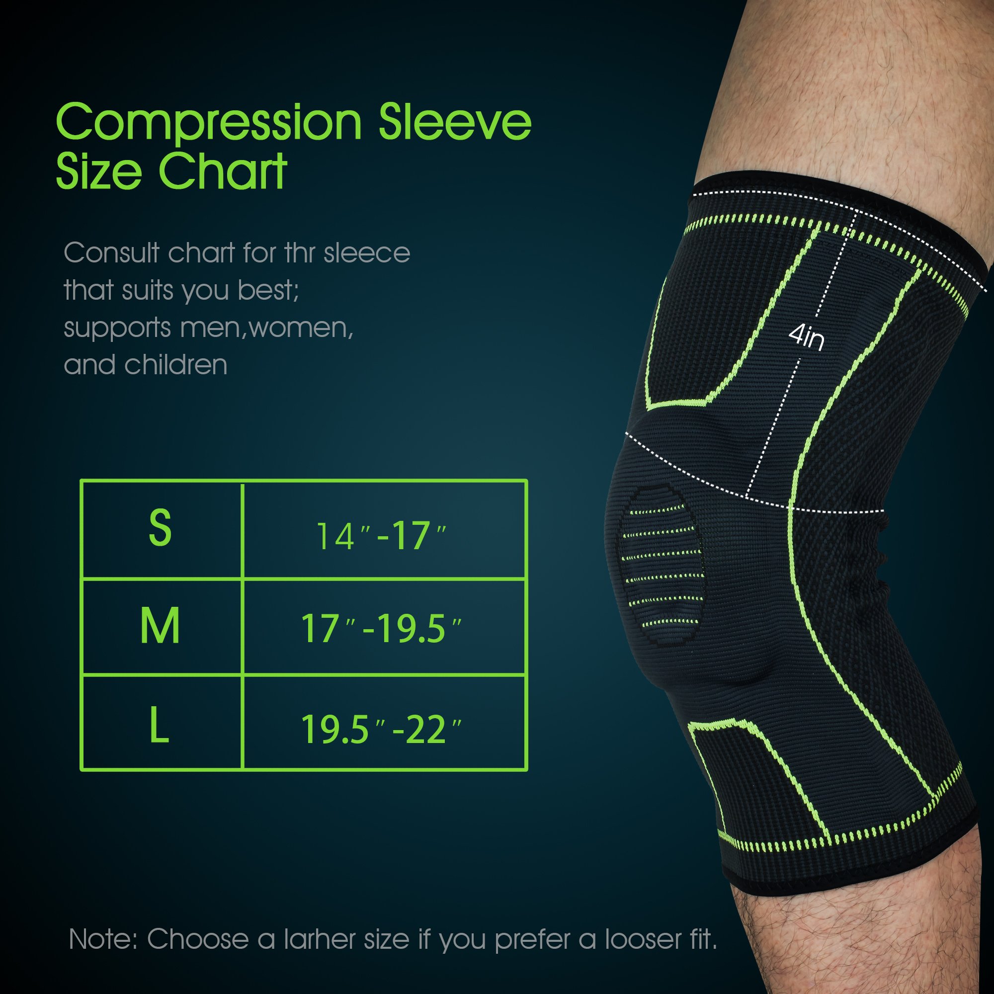 Knee Brace Elbow Protector Set Support Professional Sleeve Pads Wrap L/XL Targeted Support for Pain Relief and Stabilization of The Knee Provides Relief of Weak Swollen and Injured