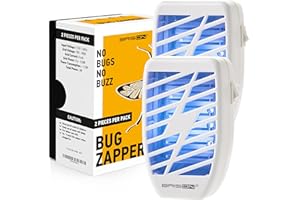 BRISON Indoor Bug Zapper Fly Zapper Mosquitos Zapper - Electric Portable Plug in Home Insects Zapper for removes Insects Mosquitos Files Bugs Gnats Moths
