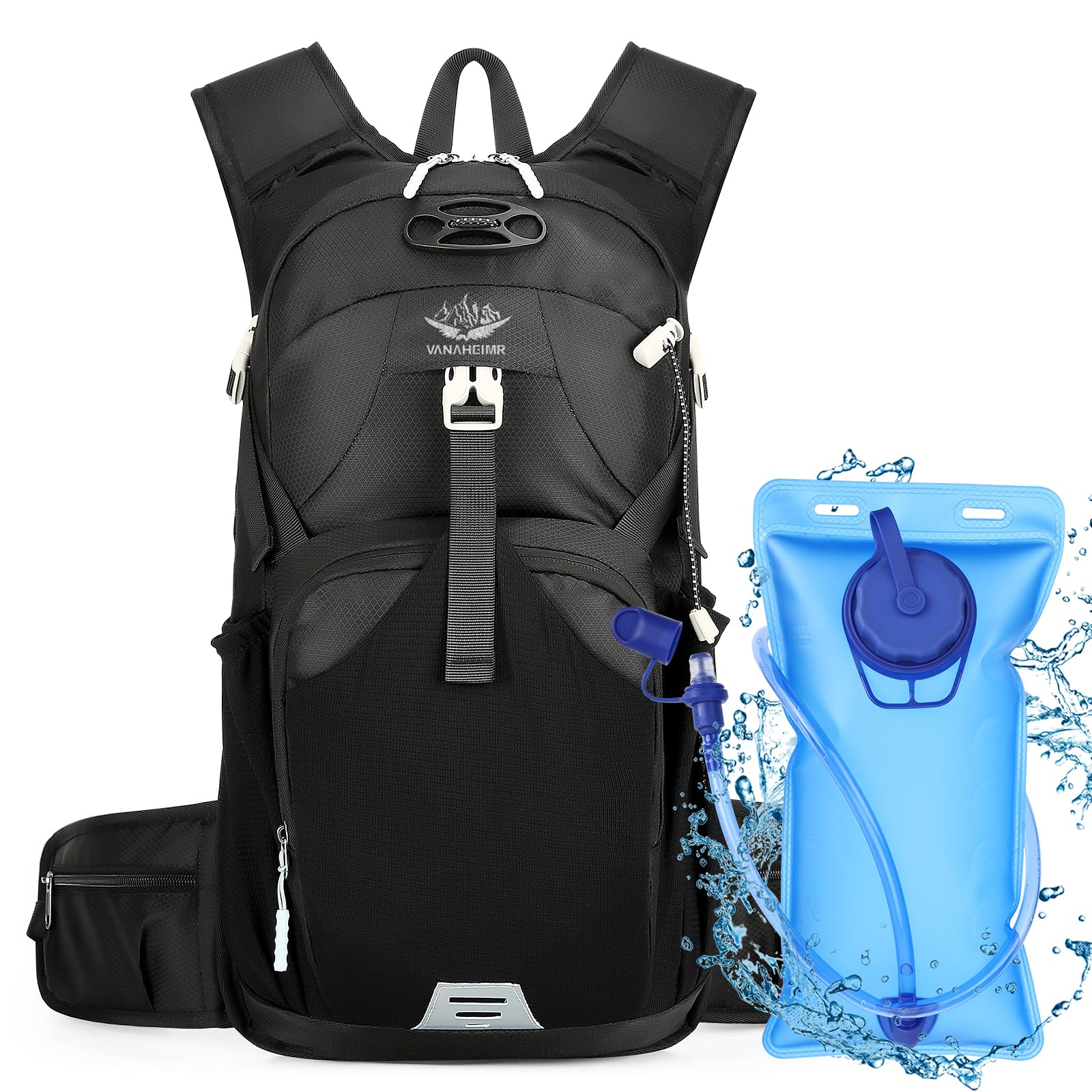 Hydration Backpack for Women Men, Luckits Water Pack with 2L Water Bladder Lightweight Hiking Rucksack Hydration Vest Bag Pack Riding Backpack for Outdoor Cycling Running Skiing Camping Climbing