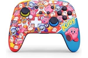 PowerA Enhanced Wireless Controller for Nintendo Switch - World of Kirby, Switch Lite/Switch - OLED Model, Nintendo Switch 2,