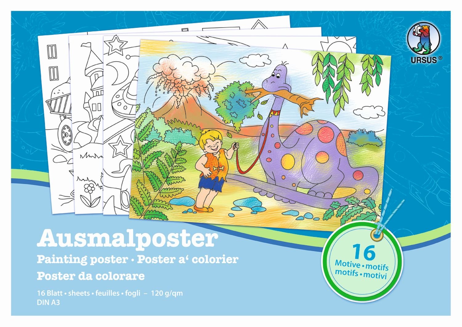 Ursus 24450099 Set of 16 Different Designs A3