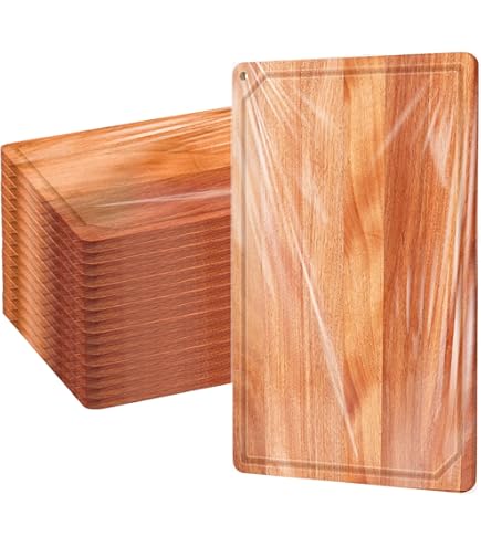 Tioncy Juego De 3 Tablas De Cortar De Madera De Acacia Grandes De 16.5 X 13 Pulgadas, 13.3 X 10 Pulgadas Y 11.5 X 9 Pulgadas, Tablas De Cortar De Madera