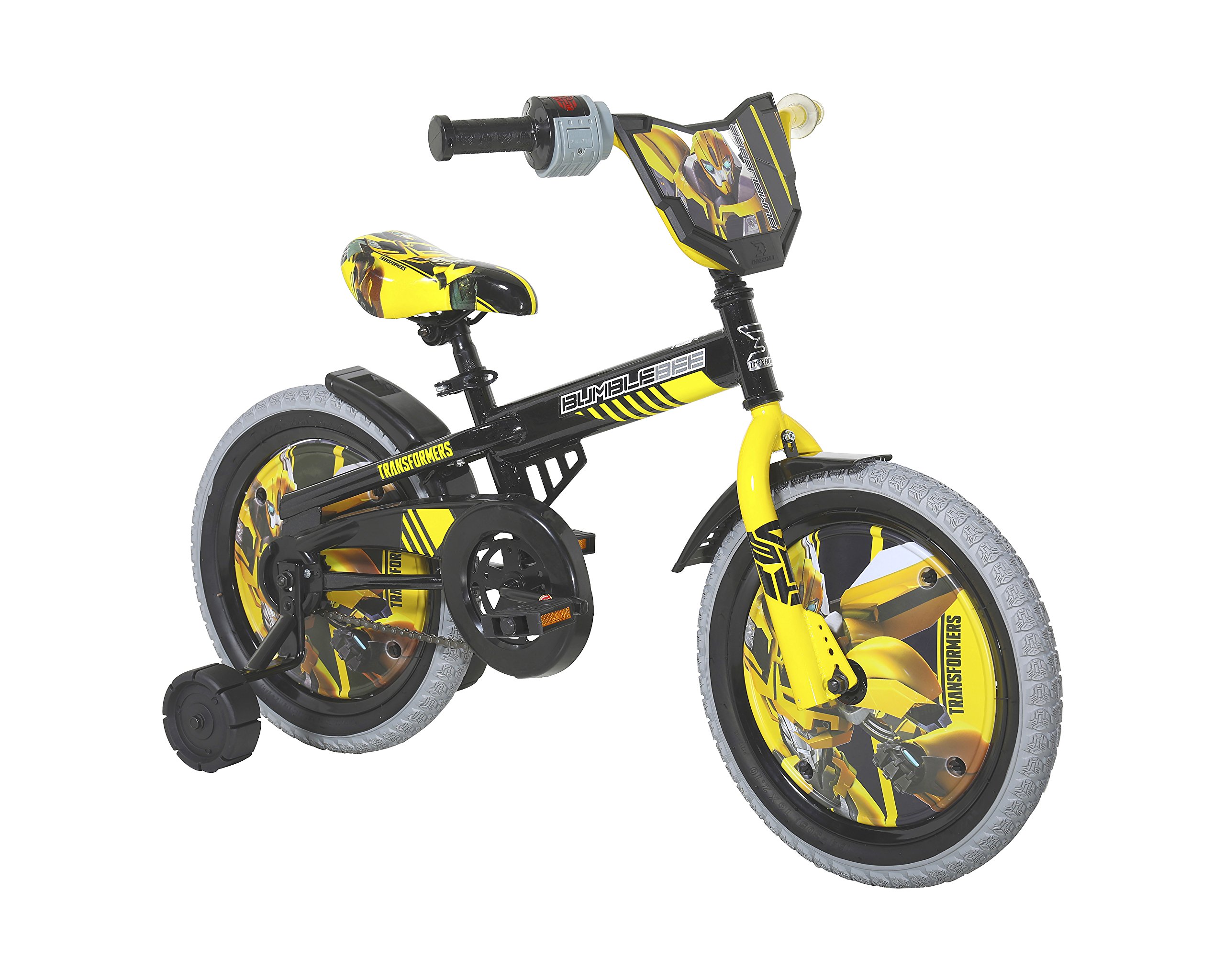 Dynacraft Transformers Bumble Bee Boys BMX Street Bike 16", Black