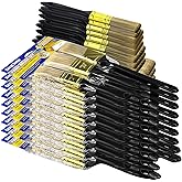 Great Andrew Paint Brushes, 30 PCS 1" 1.5" 2" 3" Flat 1.5" Angled | Great Value Multi Use Paint Brush Pack, Paint Brushes Set for Walls Home Furniture Fences Trim