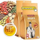 Wanhua Hall Liver Care Tea Natural Liver Nourishing Tea 60 Tea Bags Chinese Liver Cleanse Tea Bags for Healthy Liver Non Caffeinated 养肝茶 益肝茶 排毒