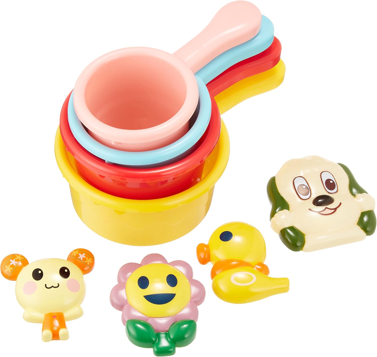 ワンワンとうーたん おふろでかさねてシャワーカップ お風呂用おもちゃ おもちゃ Amazon
