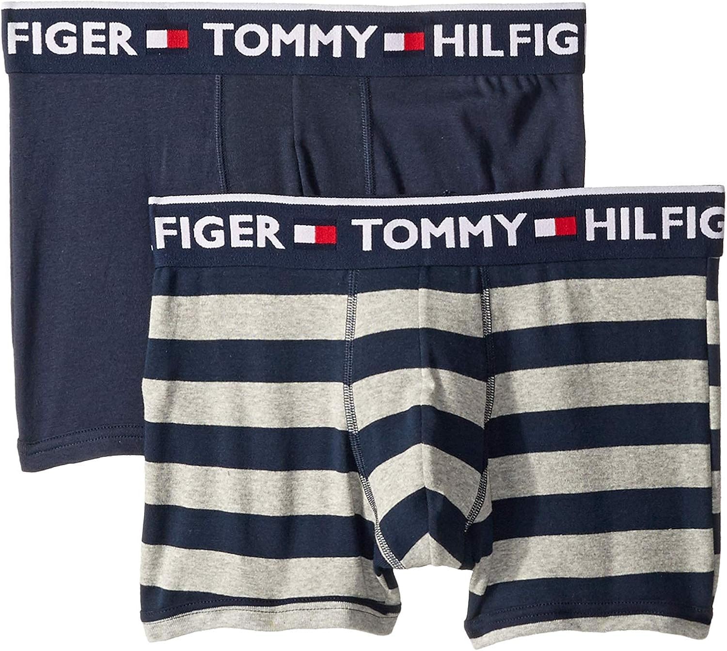 Tommy Hilfiger Brief Men's, Herren 2 Pack Trunk UNTERWÄSCHE, Cotton