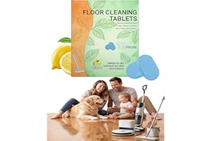 Floor Cleaning Tablets, 1 Tab = 2l Pre-Measured Solution, Streak-Free & Non-sticky for Barefoot Clean, Protects & Shines All 