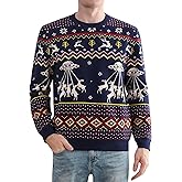 Runhit Ugly Christmas Sweater for Men Women Unisex Funny Christmas Sweaters Fun Holiday Pullovers Novelty Xmas Pullover Gift
