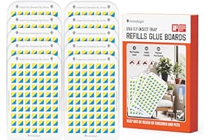 Mosalogic Sticky Card Plug Refill Replacement Glue Cards for Flying Insect Trap Indoor-10pack (No Device)