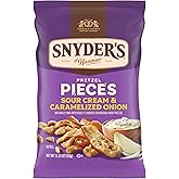 Snyder's of Hanover Sour Cream &amp; Caramelized Onion Pretzels, 11.25 Oz Bag