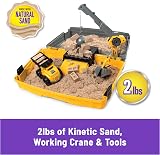 Kinetic Sand Construction Site Folding Sandbox Playset with Crane Truck 907g view 2