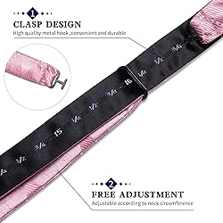 DiBanGu Pink Bow Ties for Men Plaid Bow Tie and
