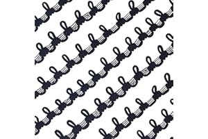 IDONGCAI Petite Braid Trim with Elastic Button Loop - 6 Yards Buttonhole Ribbon Corset Braid, Stretch Lace Cord for Sewing, Wedding Dresses, Bridal Gowns, DIY Crafts (Black)