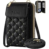 Miss Adola Crossbody Phone Purse for Women - Cute Small Bags Cellphone Wallet RFID Blocking with Strap Zipper and Card Slots