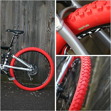 red bike tires
