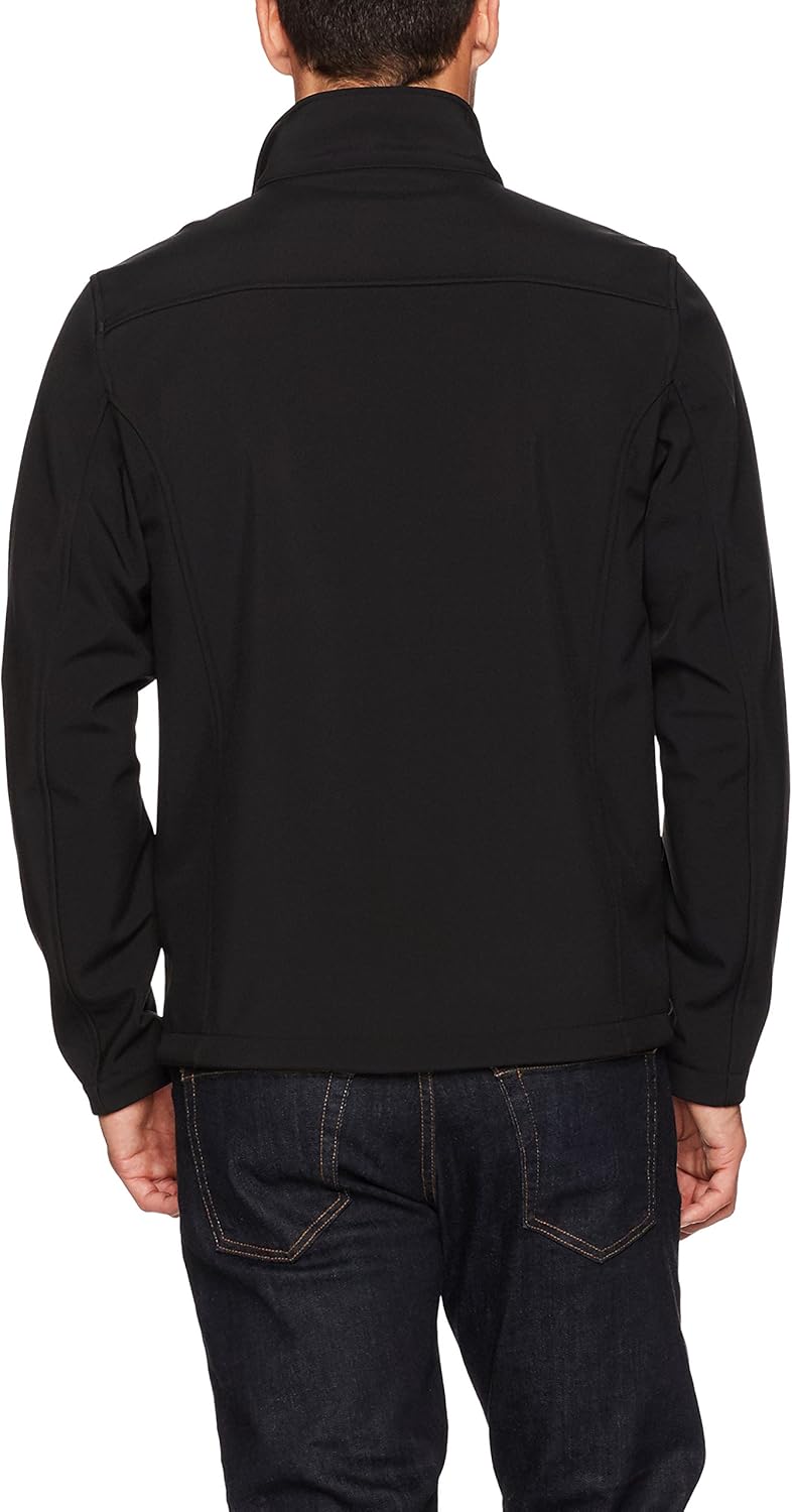  Essentials Men's Water-Resistant Softshell Jacket: Clothing
