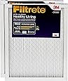 Filtrete 14x14x1, AC Furnace Air Filter, MPR 1500, Healthy Living Ultra Allergen, 2-Pack