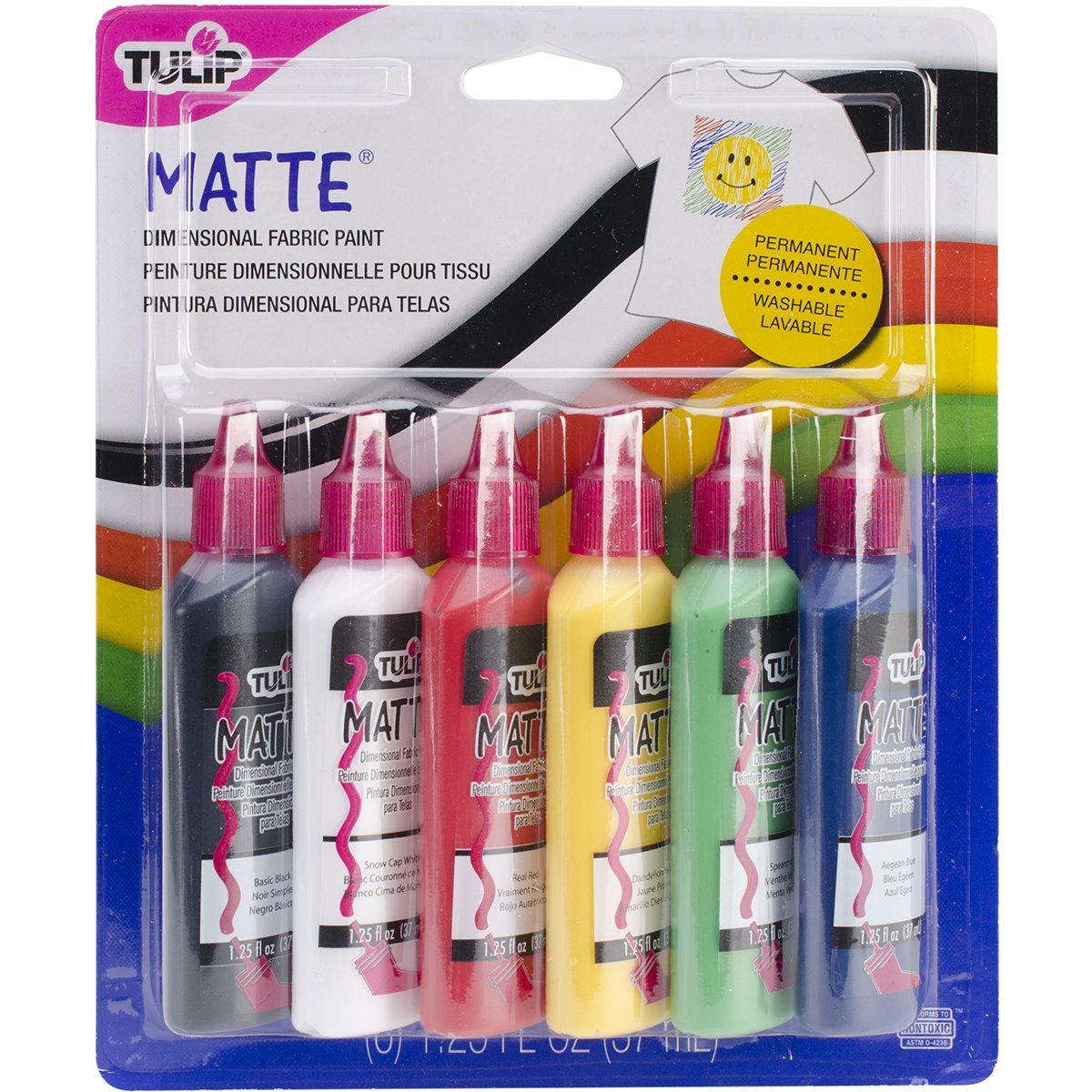 Tulip Multi Matte Set (Pack Of 6)