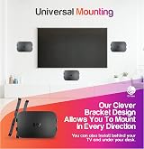 Q-View Sky Q Mini Wall Mount Clip Bracket Made in UK view 4