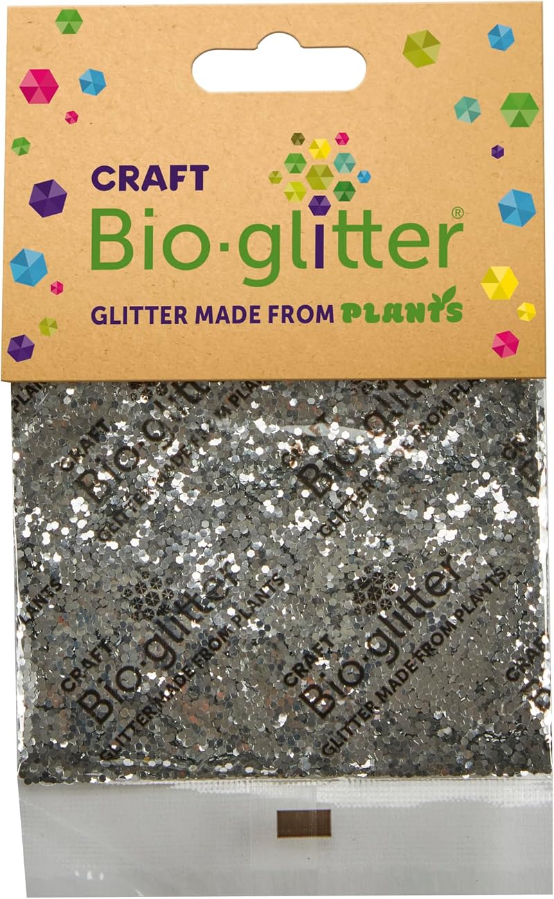 Rainbow Eco Play Craft Bioglitter 20g Silver Biodegradable Glitter