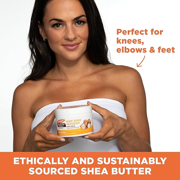 PALMER’S SHEA BUTTER FORMULA RAW AFRICAN SHEA BUTTER BALM, NOURISHING BODY MOISTURIZER FOR ROUGH, DRY SKIN, 7.25 OUNCES