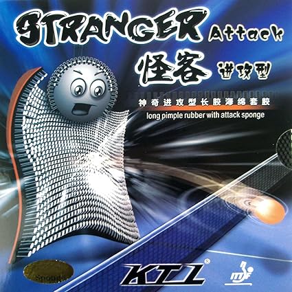 KTL Stranger Attack Long Pips-out Table Tennis (Ping Pong) Rubber With Sponge
