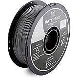 HATCHBOX PLA 3D Printer Filament, Dimensional Accuracy +/- 0.03 mm, 1 kg Spool, 1.75 mm, Silver