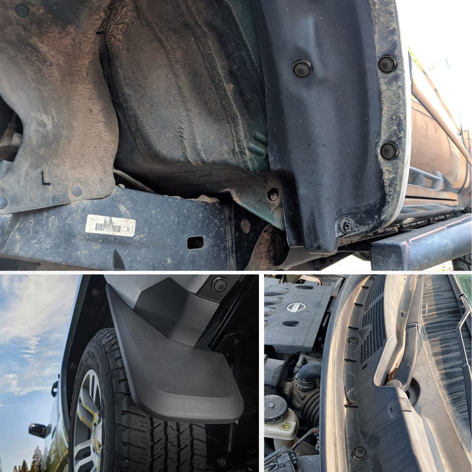 GOOACC 50Pcs Bumper and Wheel Well Liner Push-Type Retainer Fender Grille Under Cover Clips OEM:#91505-TM8-003 Compatible with Honda Acura